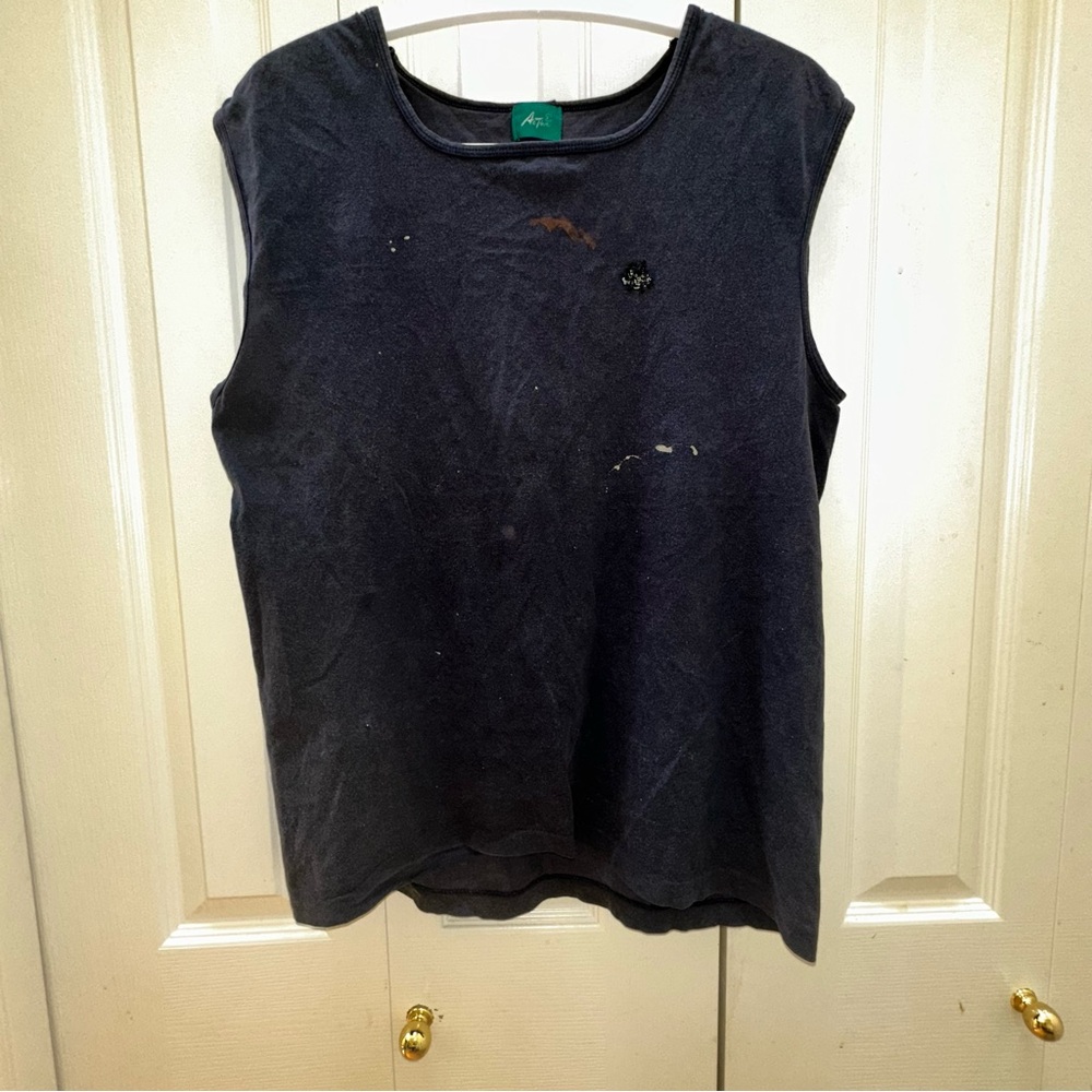 Vintage Active Men's Black Tank Top XL